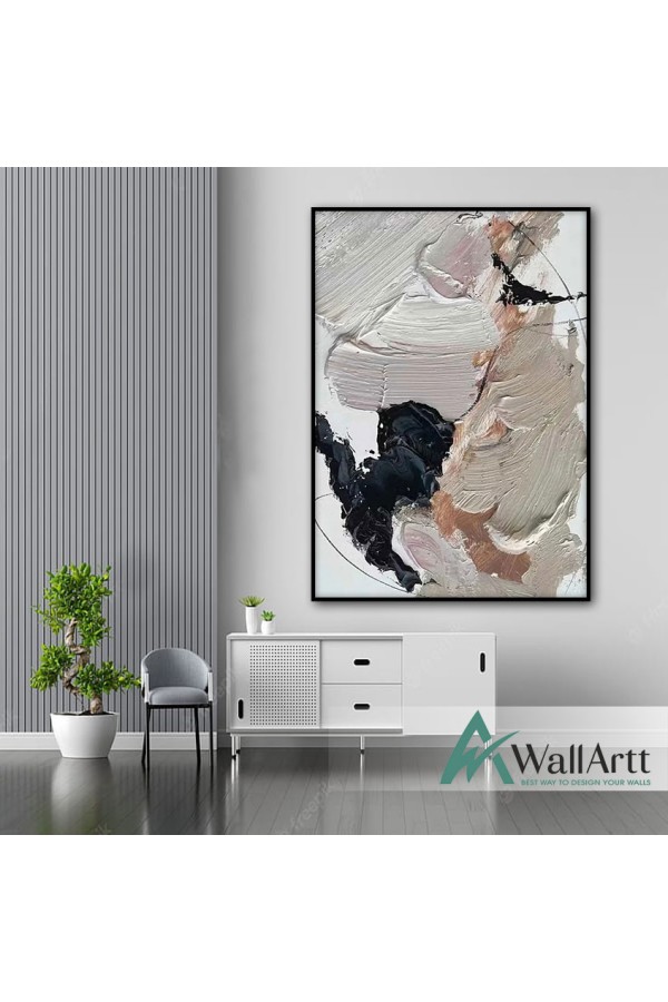 Big Brush Strokes 3d Heavy Textured Partial Oil Painting